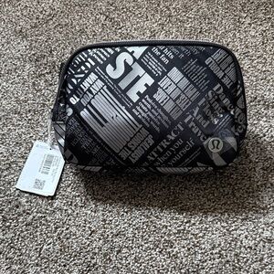 lululemon athletica Black Graphic everywhere, belt bag, manifesto print